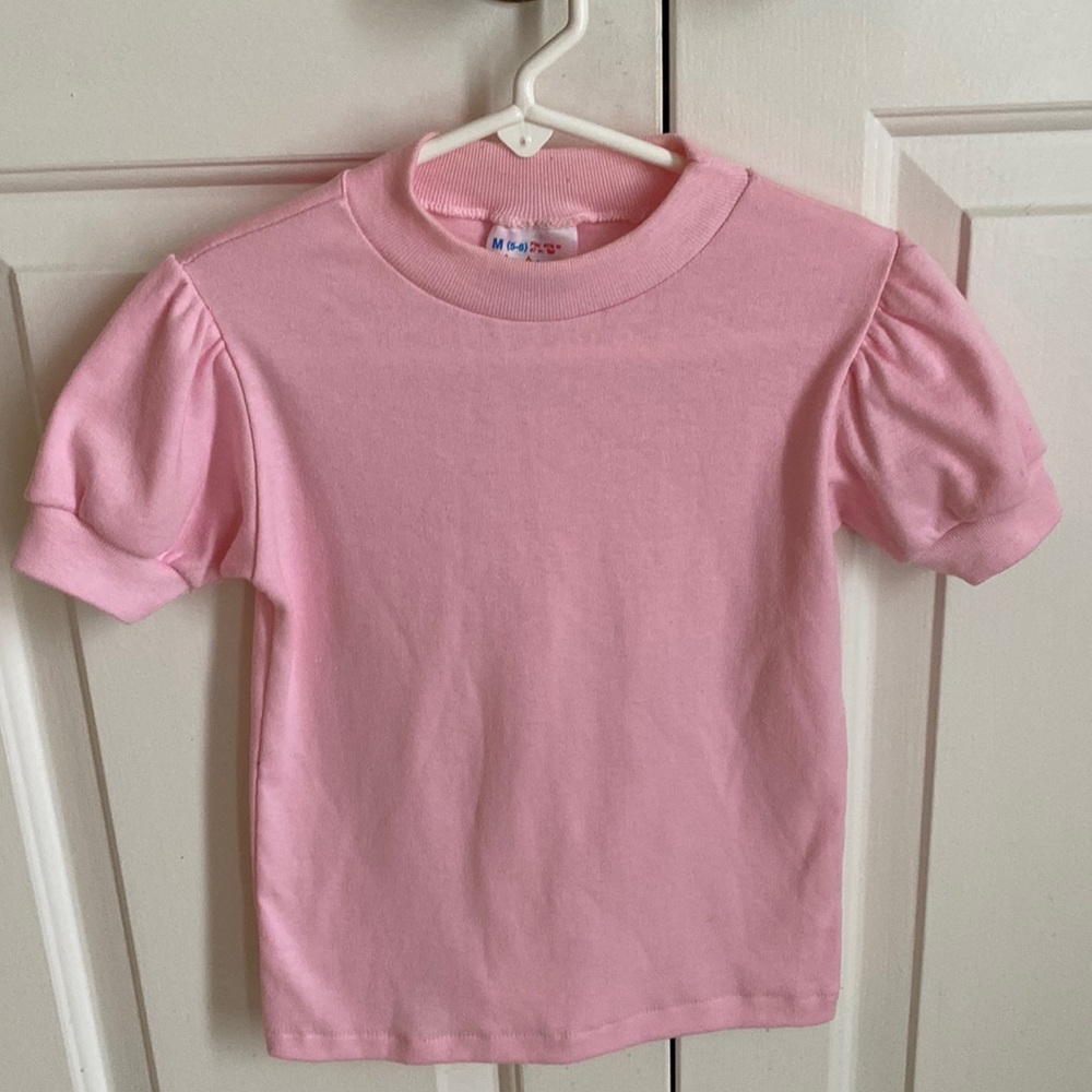 Pink Top with Baby Doll Sleeves
